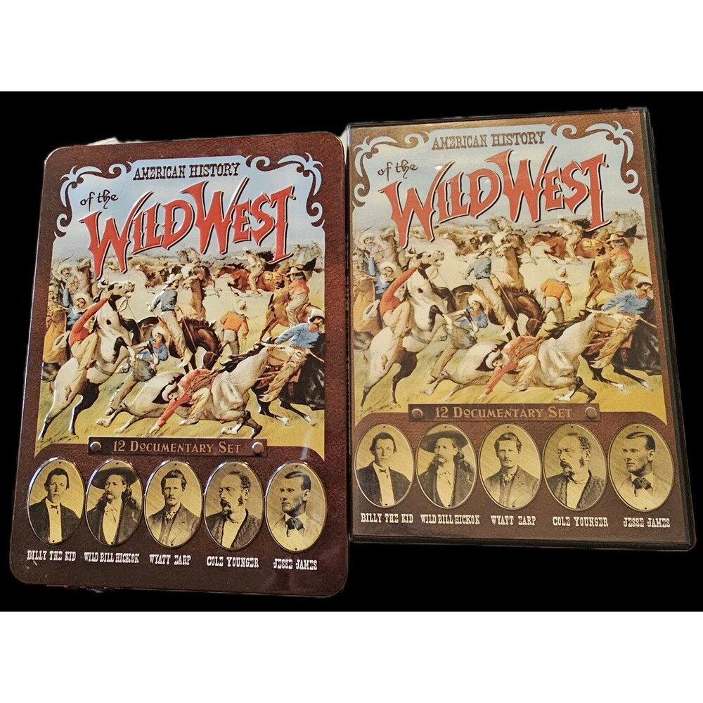 American History of the Wild West 2011 2-Disc DVD Set With Tin Case